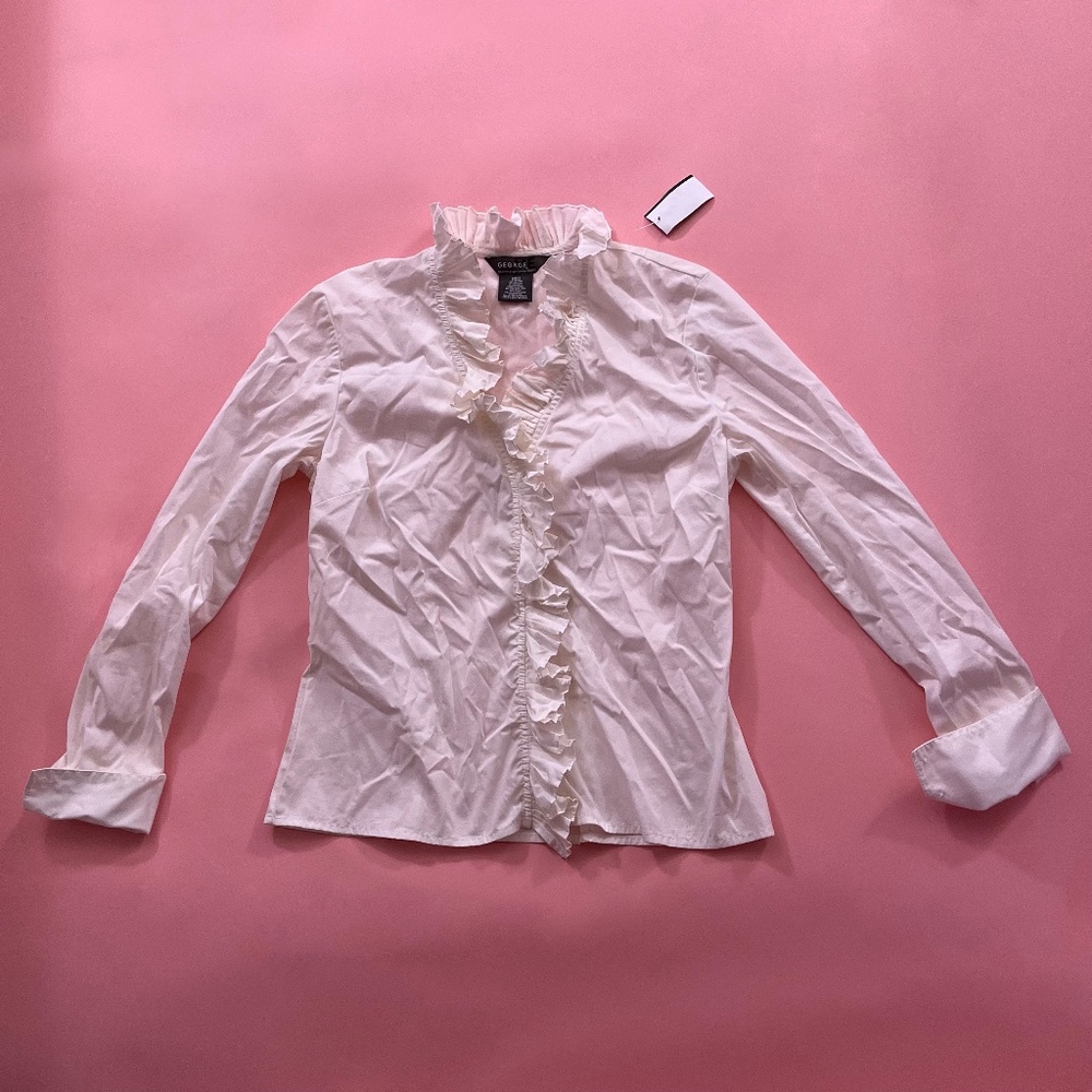 White button up top